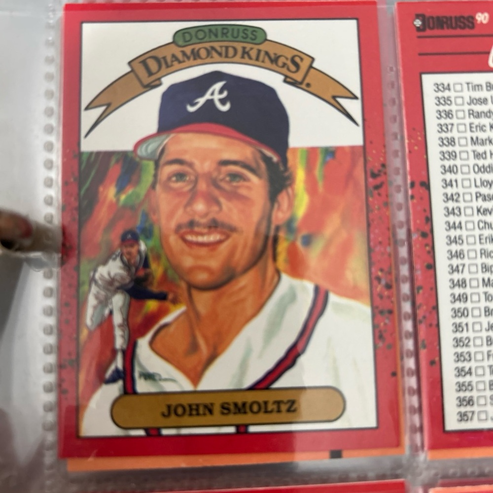 Donruss Diamond Kings John Smoltz Baseball Card